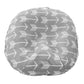 Water Resistant Removable Cover For Newborn Lounger | Unisex Gray Arrow Design | Premium Quality Soft Wipeable Fabric (Gray Arro