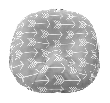 Water Resistant Removable Cover For Newborn Lounger | Unisex Gray Arrow Design | Premium Quality Soft Wipeable Fabric (Gray Arro