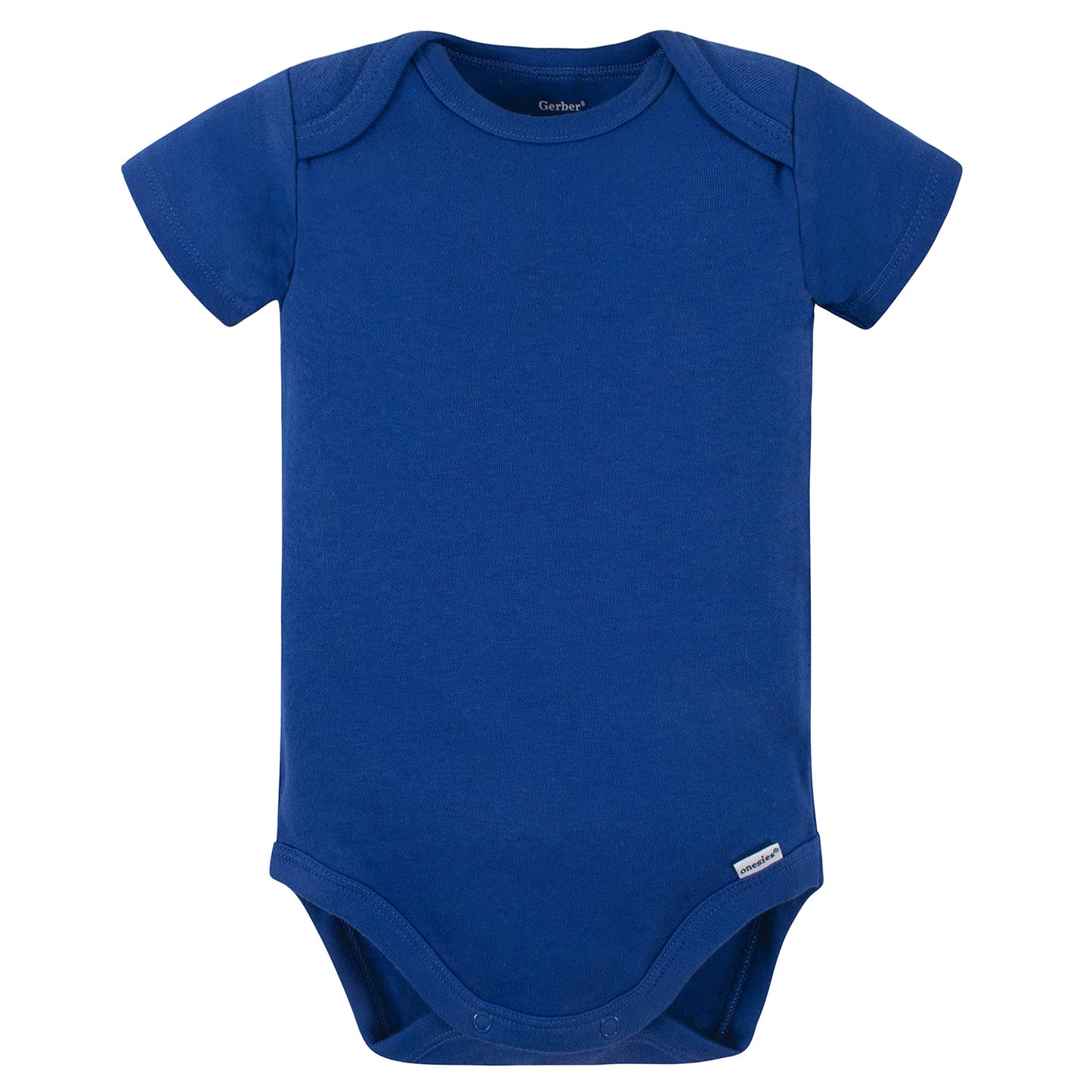 Gerber Baby 5 Pack Onesies Multi-Packs Bundle Interlock 180 Gsm, Blue, 12 Months
