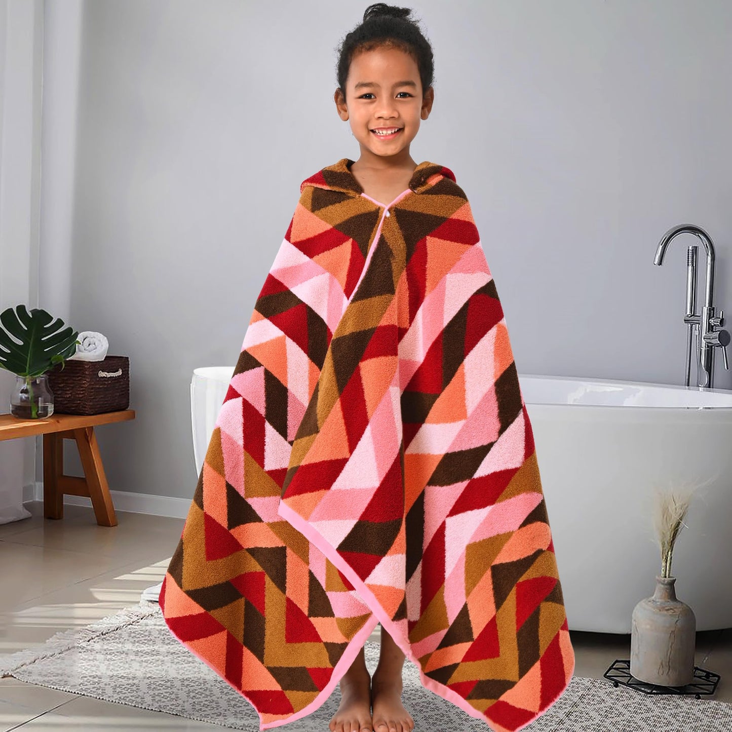 Voova & Movas Toddler Bath Towels (3-10Years) - Soft, Absorbent 100% Cotton Thick 500Gsm Pool Towels,Perfect For Bath | Beach |