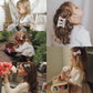 20 Pcs Hair Clips For Girls With Bows Holder Flower,2' Fully Lined Alligator Clips And Barrettes,Handmade Hair Accessories For