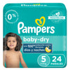 Diapers Size 5, 24 Count - Pampers Baby Dry Disposable Baby Diapers, Jumbo Pack