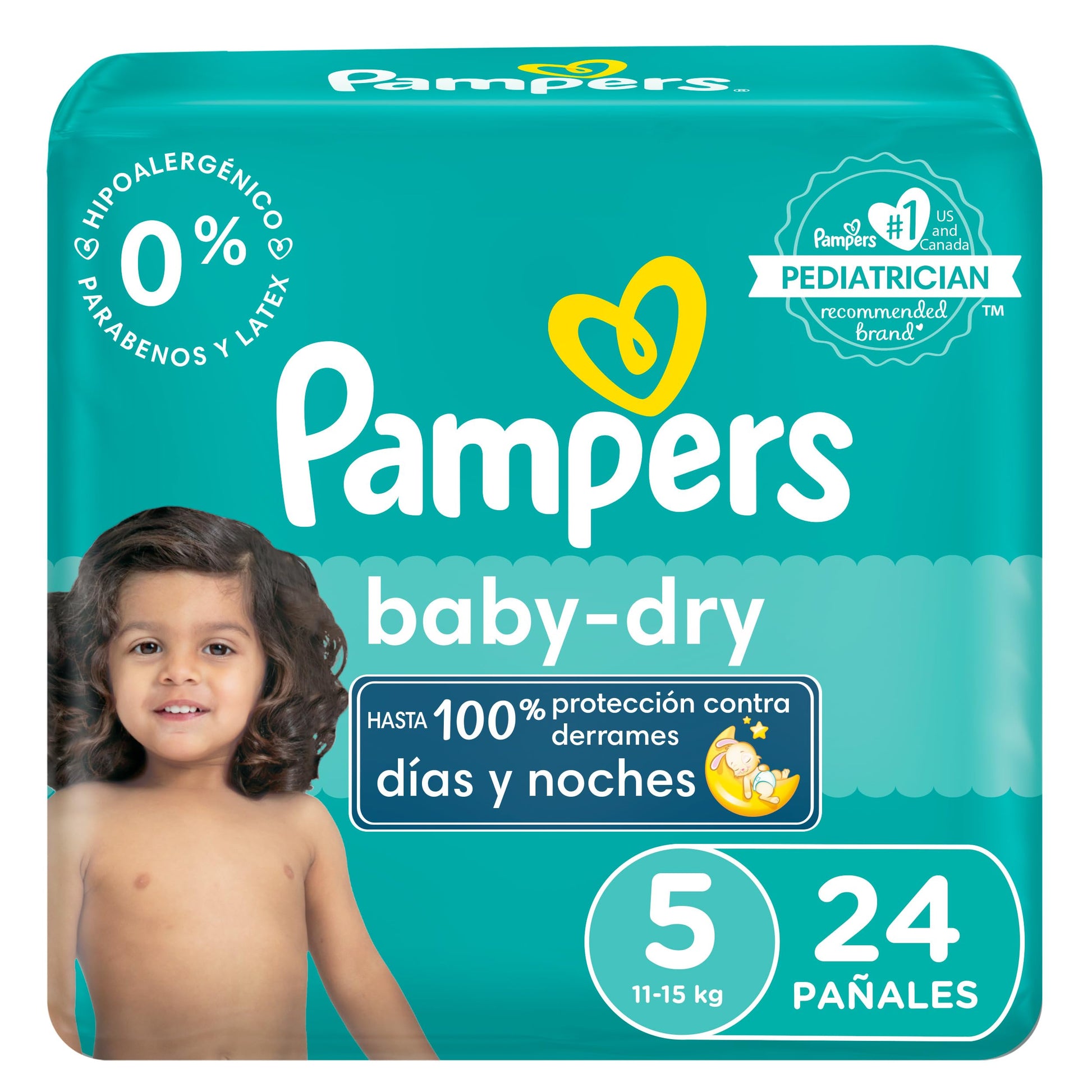 Diapers Size 5, 24 Count - Pampers Baby Dry Disposable Baby Diapers, Jumbo Pack