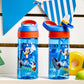 Zak Designs Sonic The Hedgehog Kids Water Bottle With Spout Cover And Built-In Carrying Loop, Made Of Durable Plastic, Leak-Proo