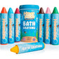 Honeysticks Super Jumbo Bath Crayons Non Toxic (7 Pack) for Toddlers 1-3 and Kids 4-8, Natural Beeswax Crayons, Food-Grade Color