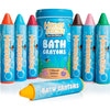 Honeysticks Super Jumbo Bath Crayons Non Toxic (7 Pack) for Toddlers 1-3 and Kids 4-8, Natural Beeswax Crayons, Food-Grade Color