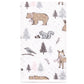 Hudson Baby Unisex Baby Quilted Burp Cloths, Winter Forest, One Size