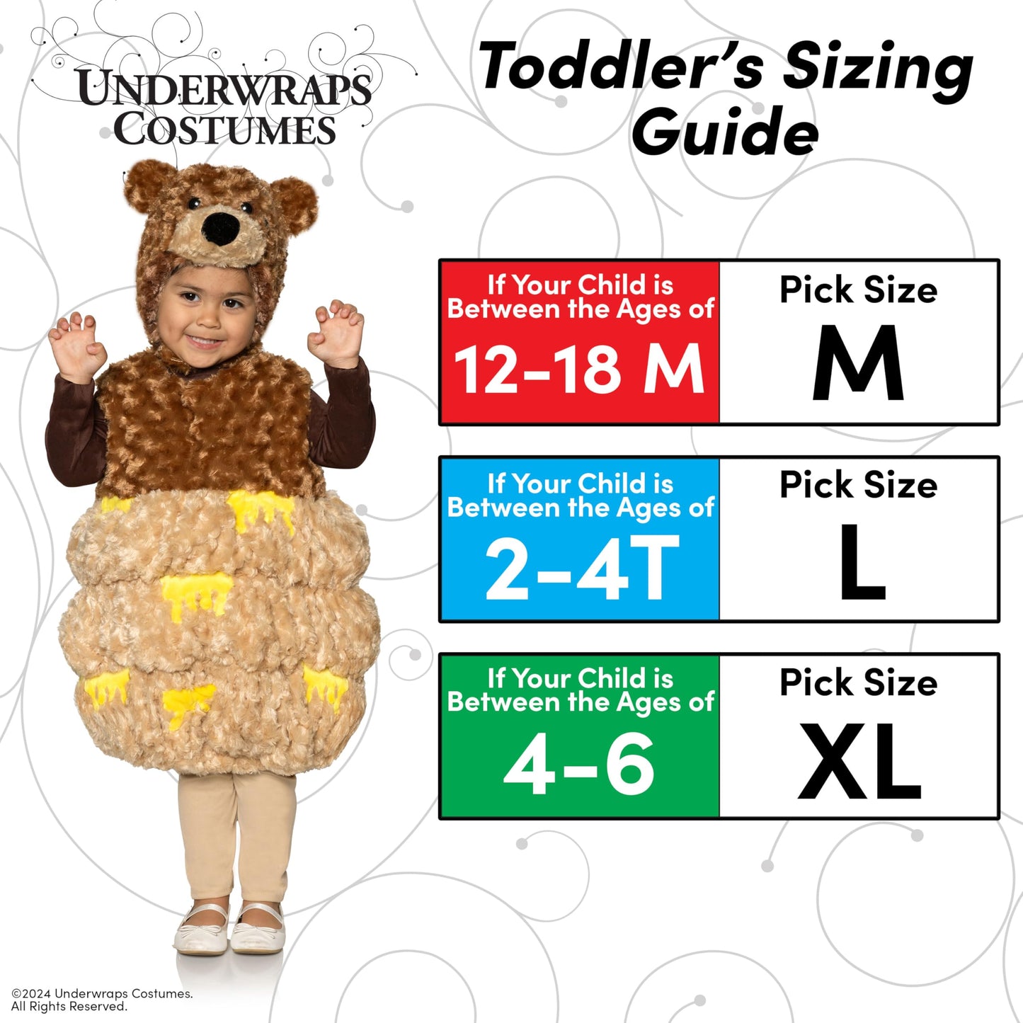 Underwraps Toddler Babys Puppy Costume, Black, Medium (18-24 Months)