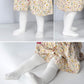 Epeius 6 Pairs Pack Newborn Girls Tights Baby Girls Boys Seamless Cable Knit Leggings Solid Cotton Tights Footed Pants For 3-6 M