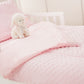 Tl Care Minky Dot Chenille 4 Piece Toddler Bedding Set, Pink, For Boys And Girls