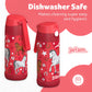 Jarlson Kids Water Bottle With Straw - Charli - Insulated Stainless Steel Water Bottle - Thermos - Girlsboys (Horse Star, 12 Oz)