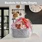 Chicvita Storage Basket For Gifting, Small Woven Basket For Towels, Cute Basket For Baby, Nursery, Dog Basket, Decorative Rope B