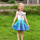 Wonderbabe Girls Mirabel Dress Up For Kids Cartoon Cosplay Princess Isabela Halloween Costume Outfits With Bag 7-8 Years