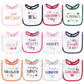 Little Treasure Unisex Baby Cotton Bibs, Holiday Fancy Girl, One Size