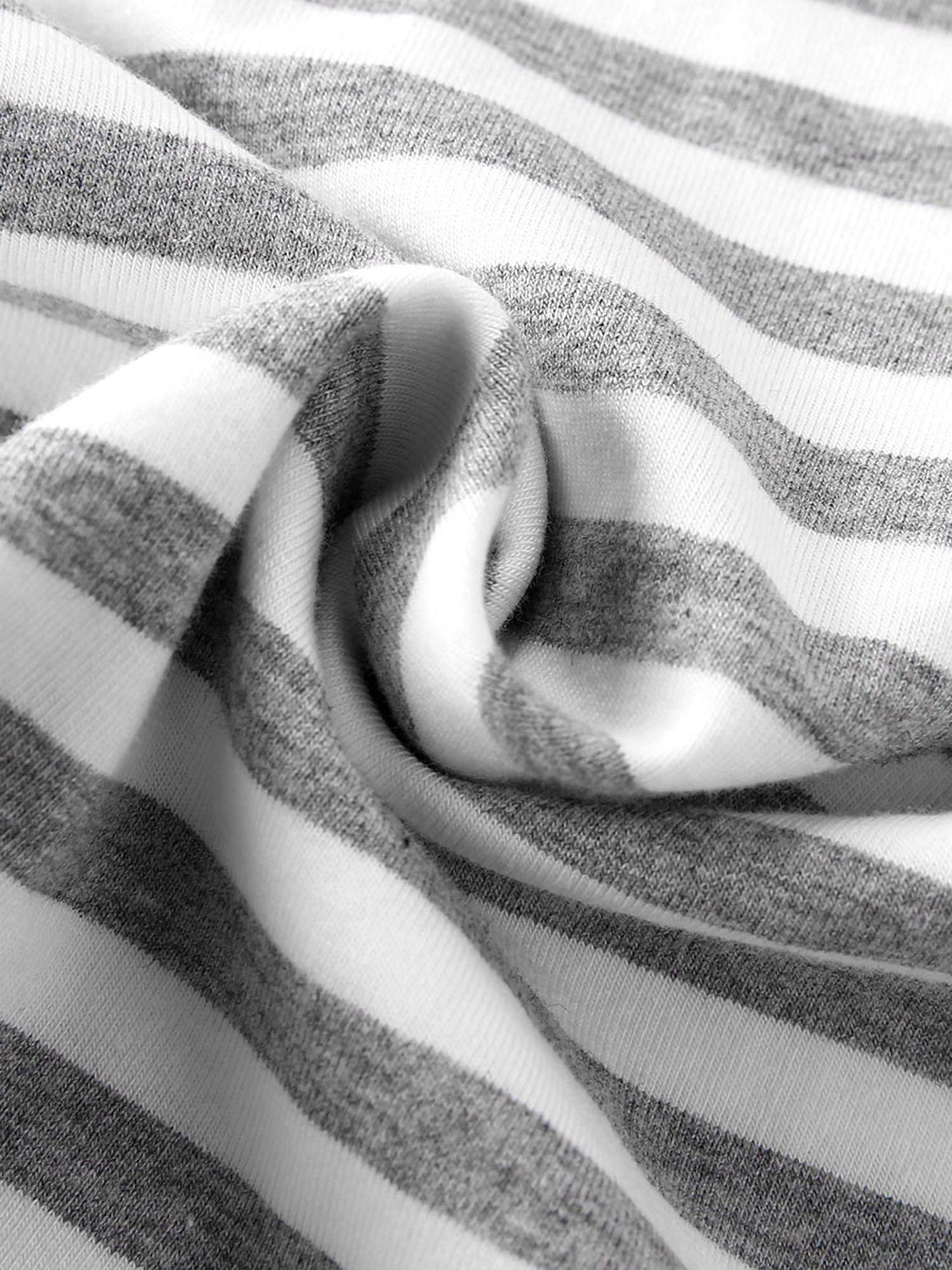 Fhutpw Baby Boys 2Pcs Summer Outfits Short Sleeve T-Shirt Tops Elastic Waistband Shorts Set Toddler Clothes (Strips + Brown, 0-6