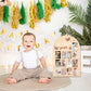 R Horse My First Year Photo Frame Board, 3D Butterfly Baby First Year Picture Frame 12 Months Milestone Display Wood Board Baby