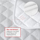 Changing Pad Liner Bassinet Liner Waterproof, Warm On Baby'S Back Terry Thick Cushion 3 Count (13'X26', White), Washable And R