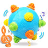 VANLINNY Toddlers Baby Music Shake Ball Toy Bumble Ball for Babies,Dancing Bumpy & Interactive Sounds Crawl Ball Toy, Best Bounc