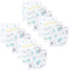 Luvable Friends Unisex Baby Muslin Washcloths, Basic Elephant, One Size