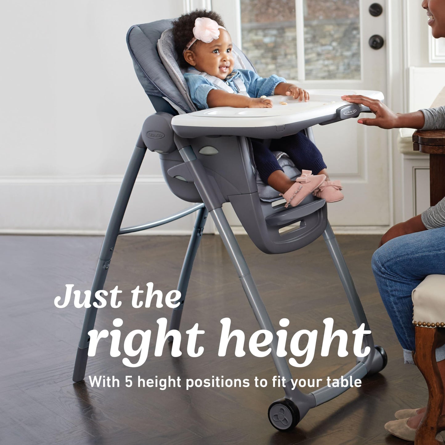 Graco Table2Table Premier Fold 7 In 1 Convertible High Chair | Converts To Dining Booster Seat, Kids Table, And More, Maison