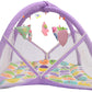 Toddylon Flat Bed Baby Bed Play Gym New Born Bedding Mattress with Hanging Toys & Mosquito Net | Cotton Playing Mat (06 Months)