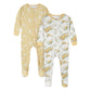 Gerber Baby Girl'S 4-Pack Footed Pajamas, Roses And Fox, 5T
