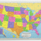 Painless Learning Educational Placemats For Kids Usa And World Maps, Solar System, The Human Body Laminated Washable Reversible
