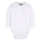 Gerber Unisex Baby Long Sleeve Solid Onesies Multi-Pack Interlock 180 Gsm, White