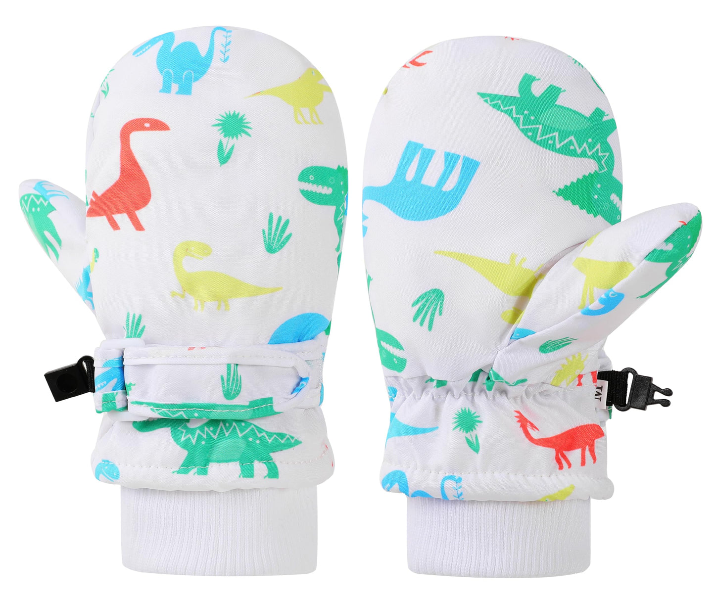 Enbaohui Baby Waterproof Mittens Threaded Waterproof Fleece Lined Glove Kids Snow Ski Mitten For Boys Girls 6Months-5T