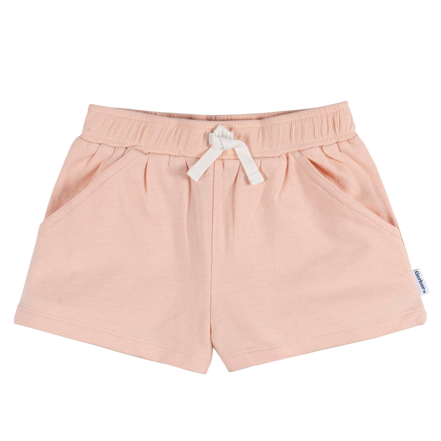 Gerber Baby Girls' 3-Pack Knit Shorts, Pink