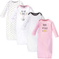 Hudson Baby Unisex Cotton Gowns, Heart, 0-6 Months