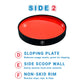 Stayneat Suction Plate, 2N1 Divided/Scoop Dish, Non-Slip Plate Guard, Usa! Red (S)