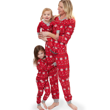 Honestbaby 2-Piece Family Matching Holiday Pajamas Organic Cotton For Men, Kids, Toddlers, Baby Boys, Girls, Unisex Pets, Fair I