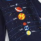 Popshion Boys Planet Pajamas 100% Cotton Pjs Toddler 2 Piece Long Sleeve Sleepwear Kids Clothes Set Space Shirt 3T