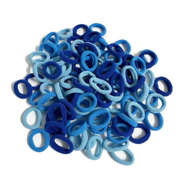 100Pcs Seamless Cotton Hair Bands Elastics Hair Ties Diameter 1 inch Ponytail Holders for Girl Toddler Baby Thin Hair