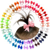 Baby Hair Ties With Bows,50Pcs 2Inch Baby Hair Bows Durable Rubber Bands Ponytail Holders Toddler Hair Accessories For Infants B
