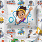 Jay Franco Blippi & Meekah Trucks Toddler Comforter Set - 4 Piece Blue Bedding Sheet Set & Pillow Cover - Super Soft Microfiber