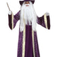 Fun Costumes Boys Magical Wizard Halloween Costume | Purple Tunic with Attached Robe and Hat for Playtime Fun and Imaginative Ad
