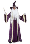 Fun Costumes Boys Magical Wizard Halloween Costume | Purple Tunic with Attached Robe and Hat for Playtime Fun and Imaginative Ad