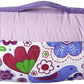 Bacati - Botanical Sanctuary Multicolor Purple Soft Nap Mat 100% Cotton Percale Breathable Perfect for The Daycare Naptime, Slee