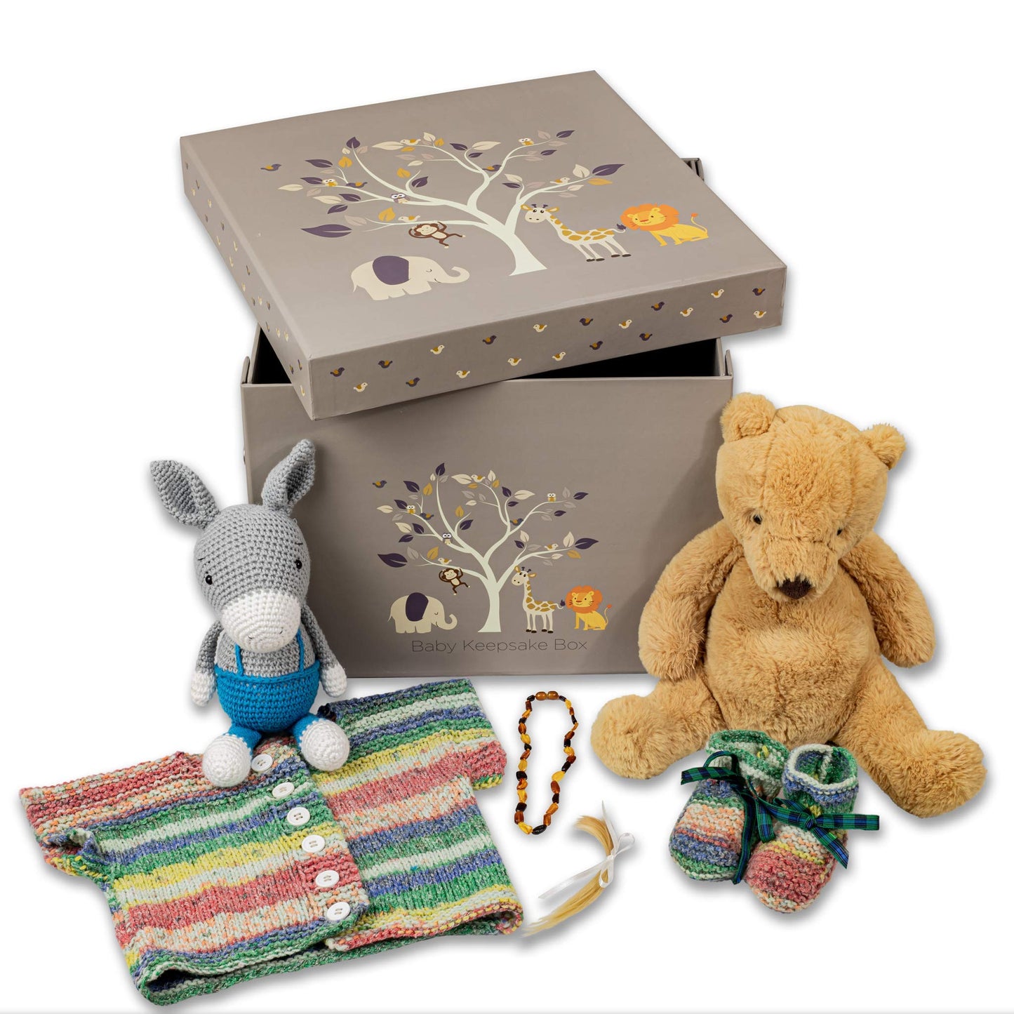 GroWings | Baby Keepsake Box, Baby Memory Box | Large Blue Keepsake Gifts Box for Newborn Baby Boy or Baby Girl | Strong, Durabl
