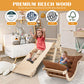 Neocozy Pikler Triangle Set With Cushion, Arch And Slide, Toddler Climbing Toys Indoor Playground, Montessori Climbing Set, Indo