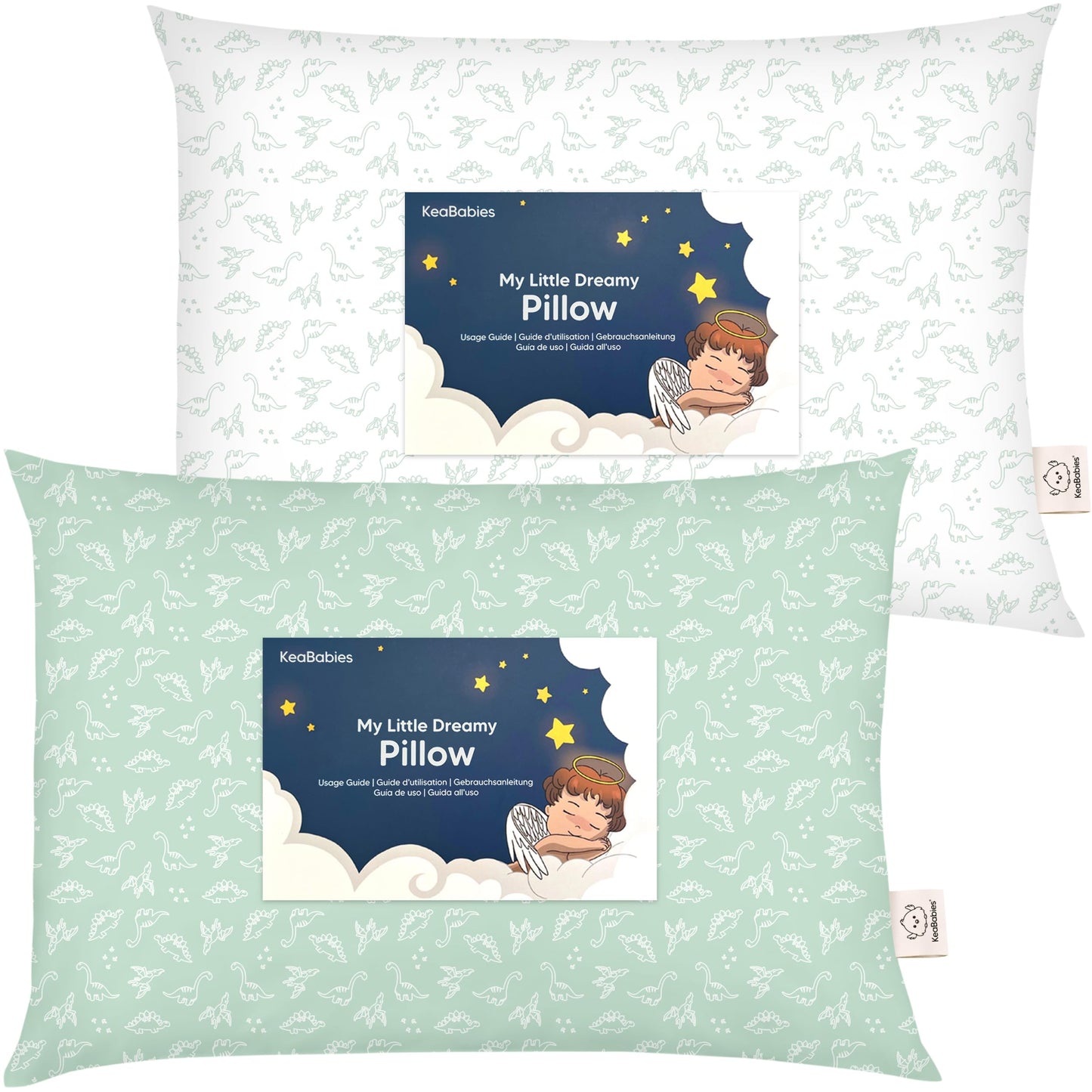 2-Pack Toddler Pillow - Soft Organic Cotton Toddler Pillows For Sleeping - 13X18 Small Pillow For Kids - Kids Pillows For Sleepi