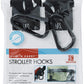 J.L. Childress Clip 'N Carry Stroller Hooks - Universal Stroller Clips With Non-Slip Straps - Durable Carabiners To Hold Watter