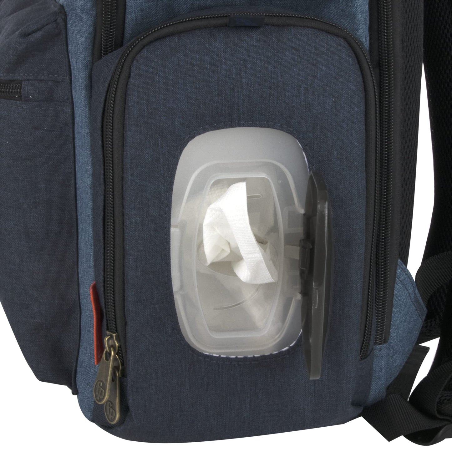 Fisher-Price Multi-Pocket Multifunction Baby Essentials Travel Diaper Bag Backpack With Matching Changing Pad, Insulated Bottle
