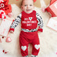 Baby Boy Valentines Day Outfit 3-6 Months My First Valentines Day Baby Boy Outfit Red Hoodie Love Pants Baby Valentines Day Gift