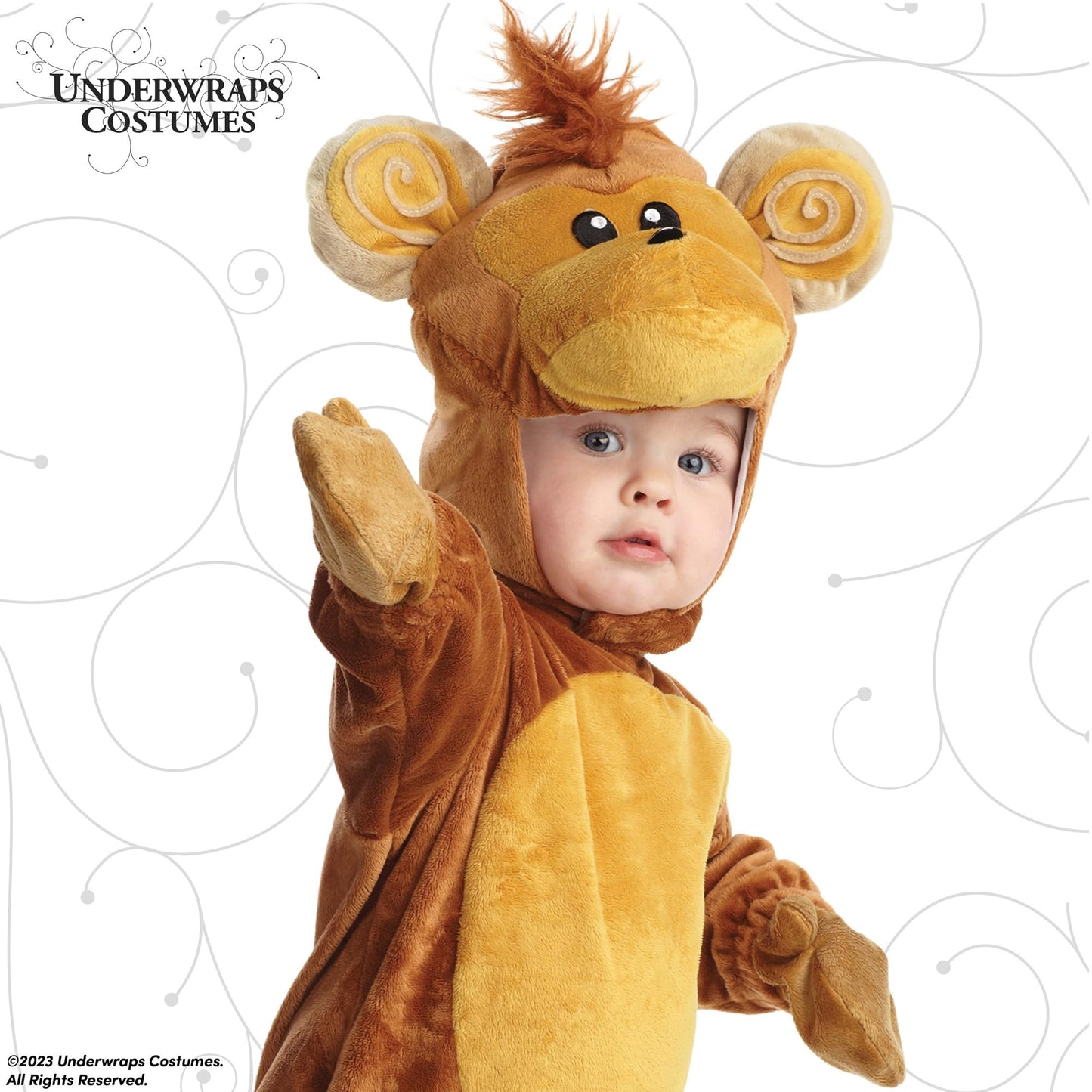 Toddlers Cute Monkey Costume for Halloween and Dress Up - Monkey