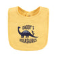 Hudson Baby Unisex Baby Cotton Bibs, Hugasaurus, One Size