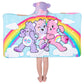 Care Bears Bath/Pool/Beach Soft Cotton Terry Hooded Towel Wrap, 24 In X 50 In, By Franco Kids