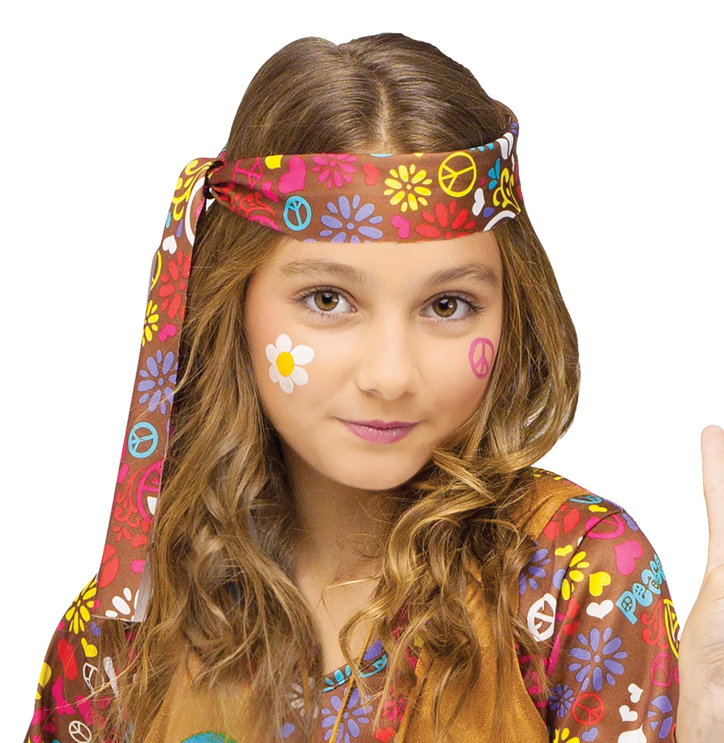 Fun World Girl'S Peace & Love Hippie Child Costume, X-Large